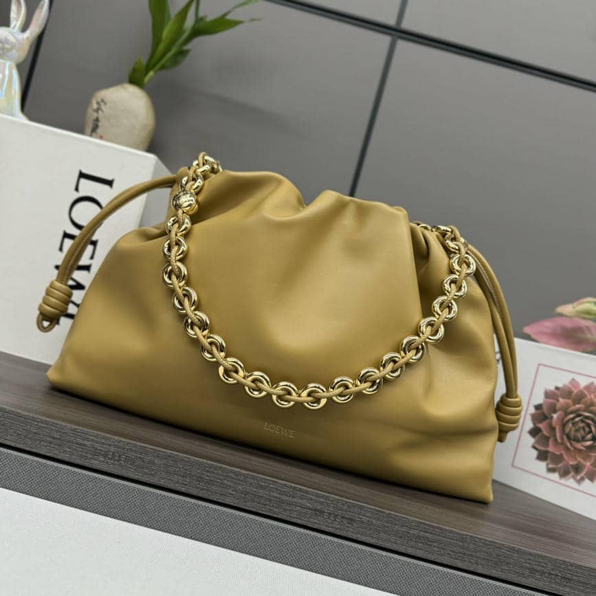 0011-Flamenco Metal Chain Lambskin (Snakeskin)